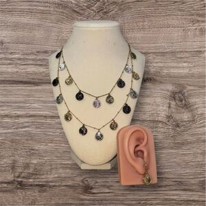 Elegant Gold and Silver Coin Necklace